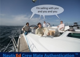 NauticEd's crewmate authentification allows sailors to authenticate each other's sailing time