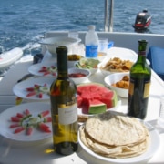 More food on a charter boat