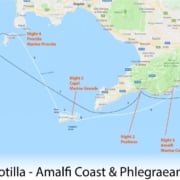 Sailing Itinerary of Amalfi Coast