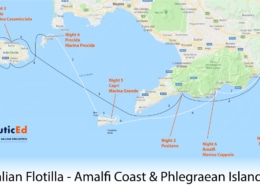 Sailing Itinerary of Amalfi Coast