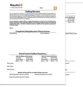 What is a boating or sailing resume? - NauticEd Sailing Blog