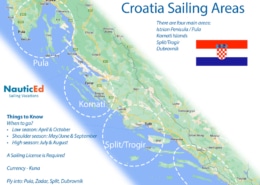 Croatia Yacht Charters Sailing locations