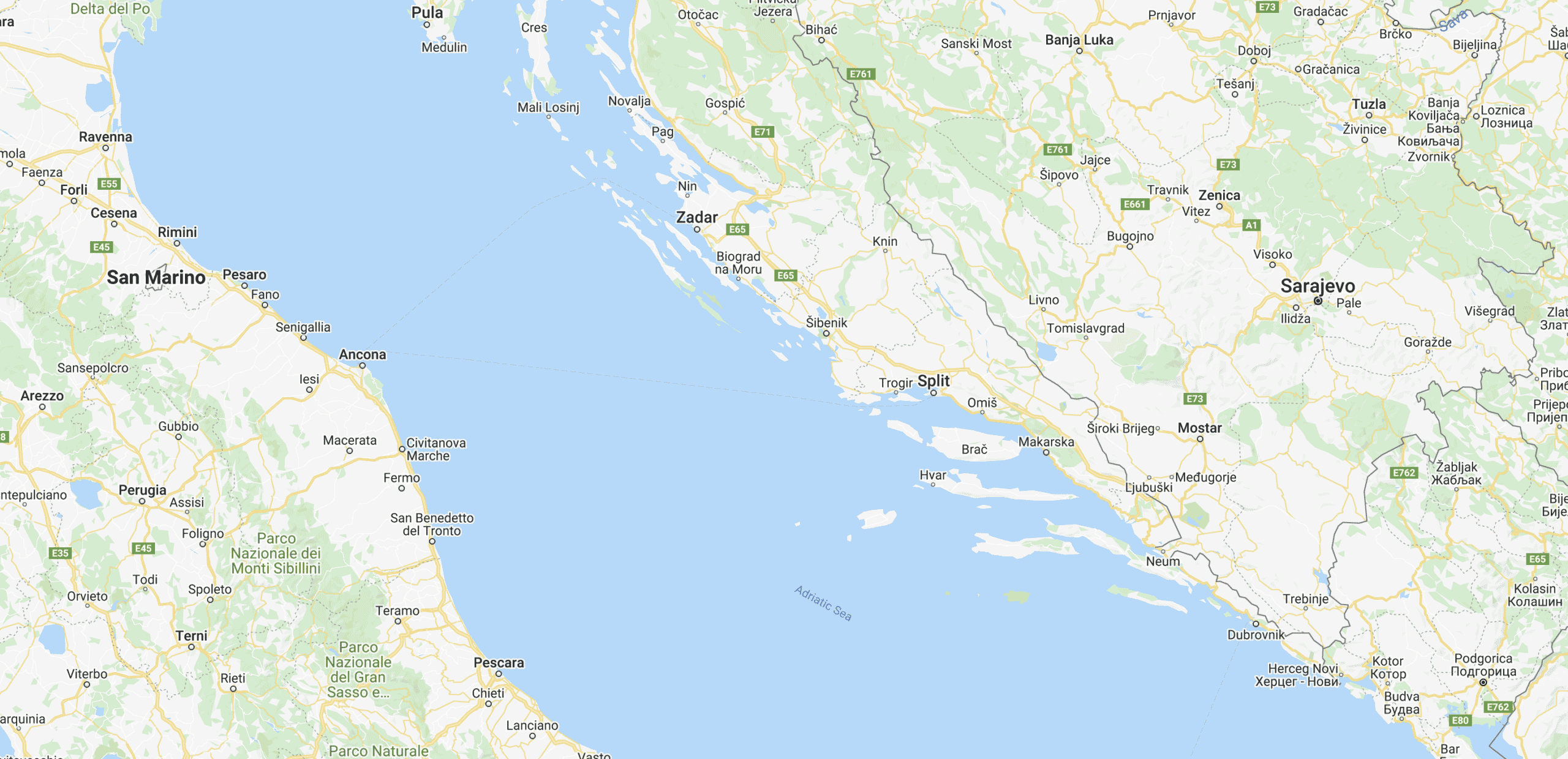 clickable map of the best beaches in croatia