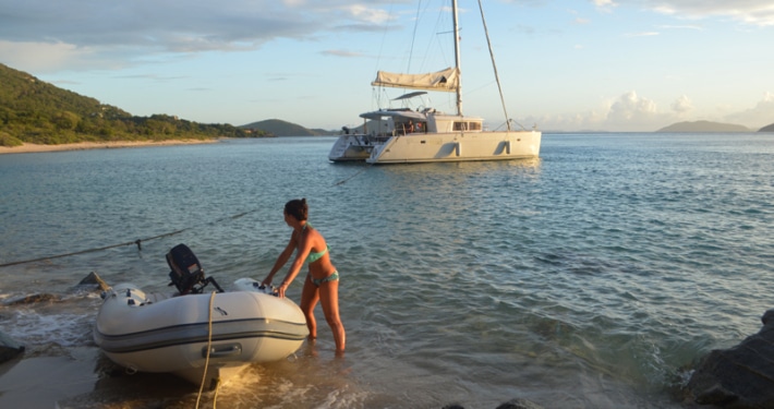 BVI Boat Anchored
