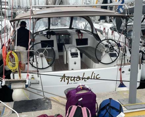 Saronic Gulf sailing charter boat Aquaholic