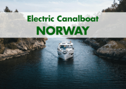 Electric Canal boating in Norway