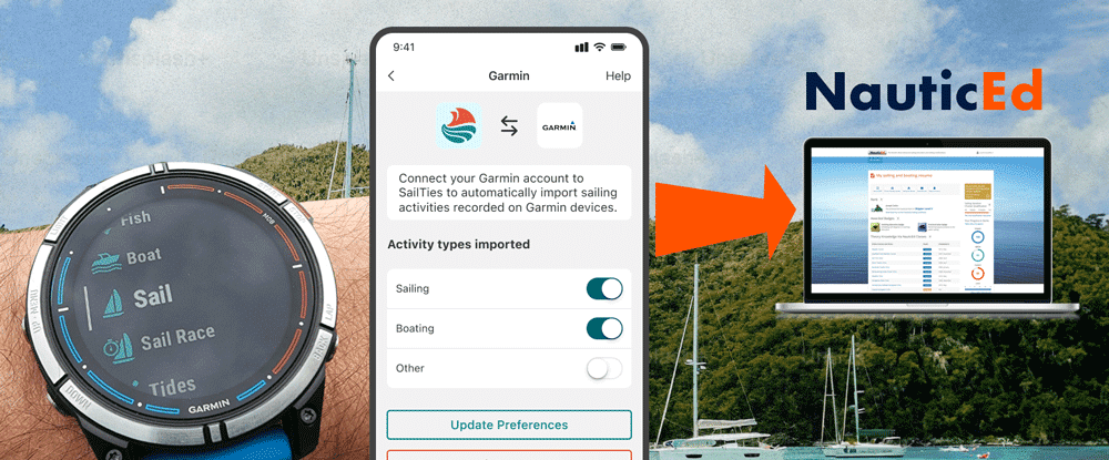 Garmin to SailTies To NauticEd