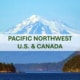 Snow-capped volcano and lush forests of the Pacific Northwest, sailing with the natural beauty of U.S. and Canada.