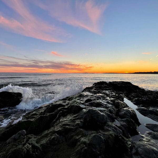 New England North Shore sunset from Marblehead