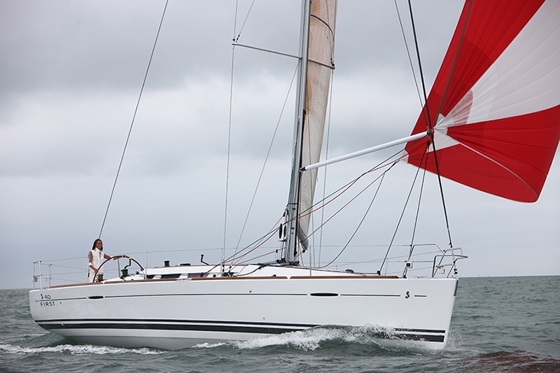 sailing downwind with a spinnaker