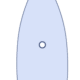 Illustration of a sailboat viewed from above, showing sail, mast, and keel, highlighting basic sailing structure.