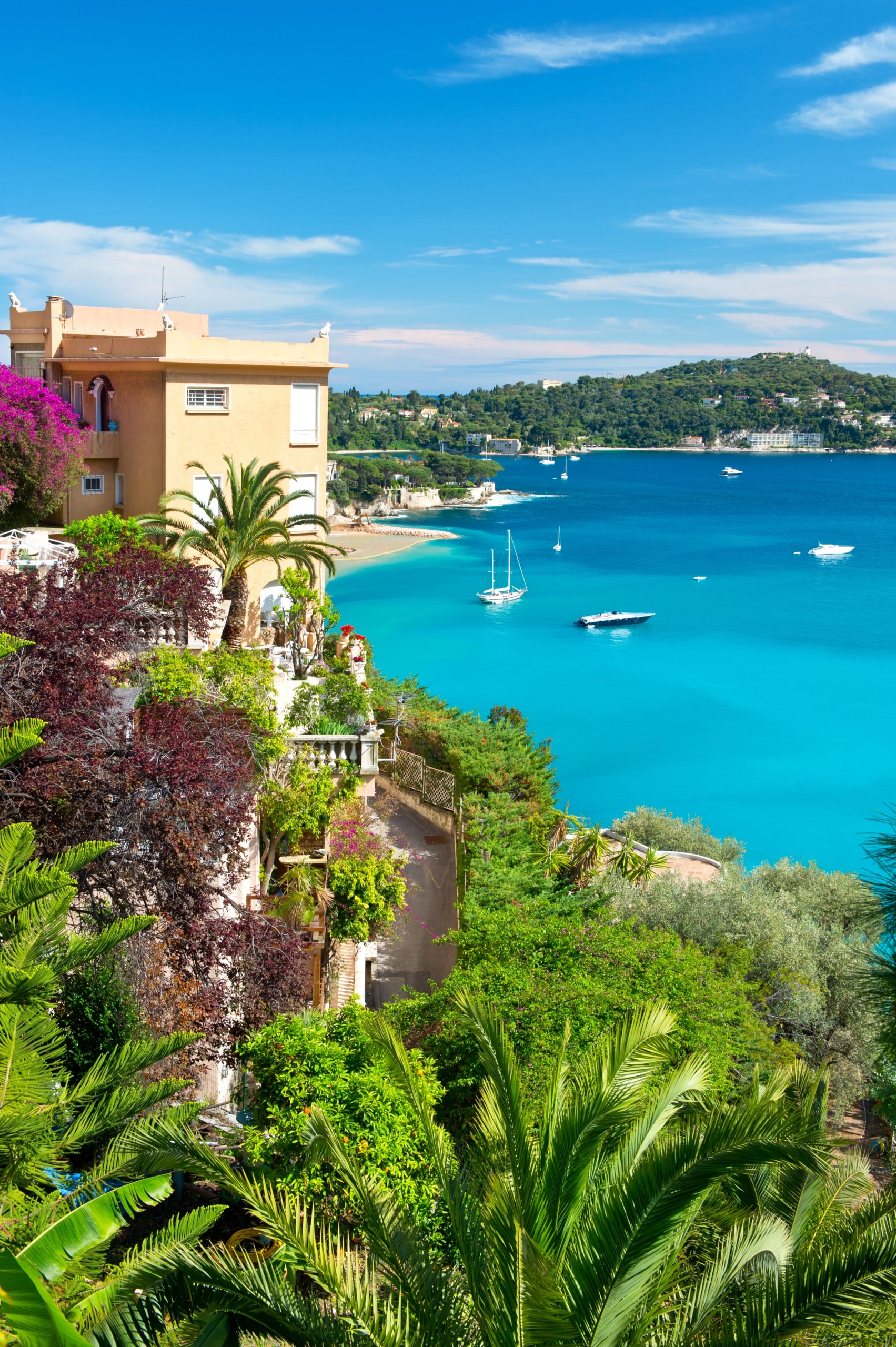 French Riviera, Beautiful mediterranean landscape