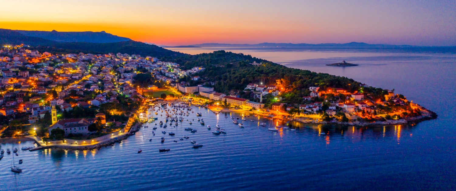 Sunset in Hvar, Croatia