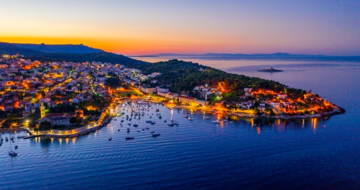 Sunset in Hvar, Croatia