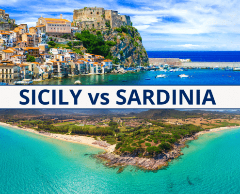 Sicily vs Sardinia, Italy, Mediterranean