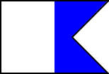 Morse A Dive Flag