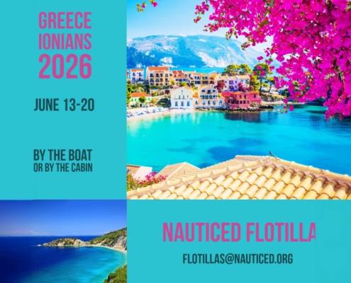 Greece Ionian sailing adventure 2026, June 13-20. Explore by boat or cabin with Nauticed Flotilla.