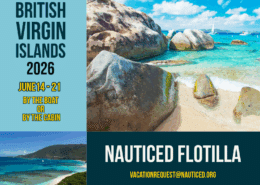 Join Nauticed flotilla in British Virgin Islands, June 14-21, 2026. Sail by the boat or cabin. Stunning beaches await!