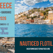 Sail Greece Argo-Saronic 2026: Nauticed Flotilla Sept 5-12. Explore by boat or cabin. Stunning coastal view.
