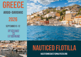 Sail Greece Argo-Saronic 2026: Nauticed Flotilla Sept 5-12. Explore by boat or cabin. Stunning coastal view.