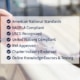 Sailing certifications list, including NASBLA, USCG, and RYA approval, with a blurred boat and rope in the background.