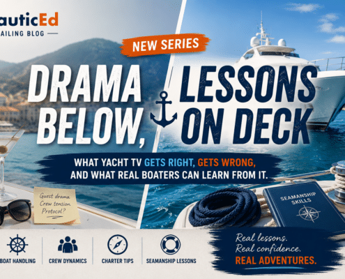 Introducing Drama Below, Lessons On Deck series on yachting insights and seamanship tips from NauticEd Sailing Blog.