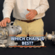 Man comparing anchor chains and windlasses; text reads Which Chain is Best?