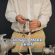 Man demonstrating how to mark an anchor chain, with boat equipment in view.