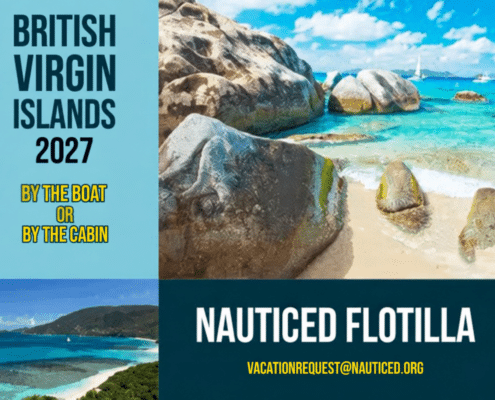Explore the British Virgin Islands by boat or cabin with Nauticed Flotilla in 2027. Stunning beach and ocean view.